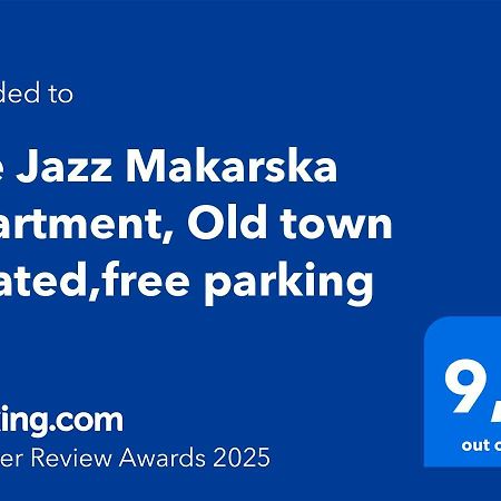 The Jazz Makarska Apartment, Old Town Located,Free Parking Eksteriør bilde
